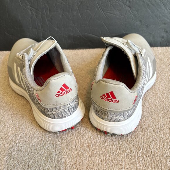 Adidas Spikeless Golf Shoes S2G SL BOA Men's Size 8.5 Waterproof Gray White - Picture 4 of 10